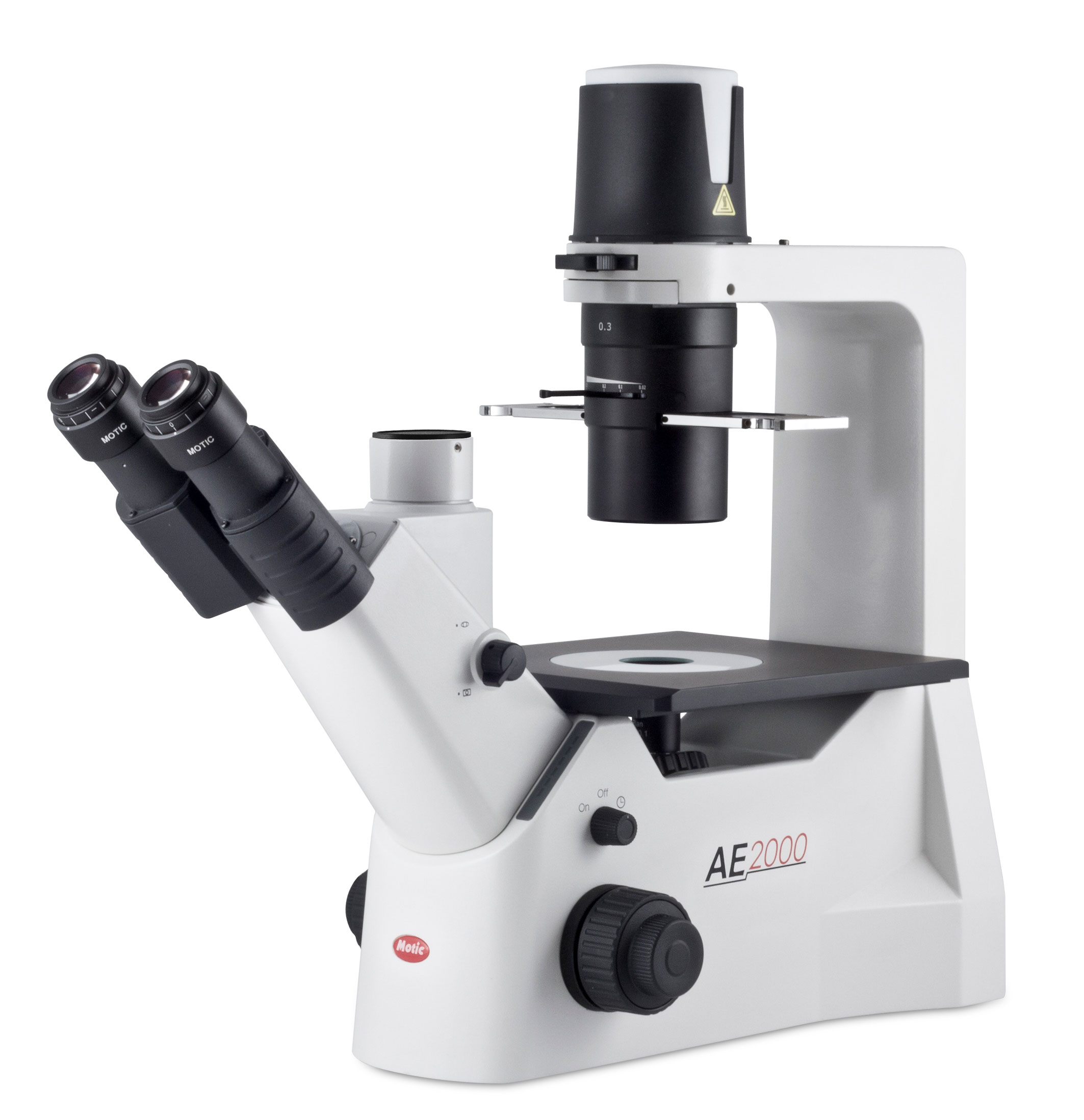 Microscopio invertido AE2000 'Contraste de fases 10X &amp; 20X' (Avanced). MOTIC. AE2000 Trinocular 