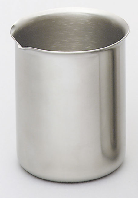 Vaso de acero con pico. BOCHEM®. Cap. (ml): 500. Con pico. Ø ext. (mm): 80. Altura (mm): 110