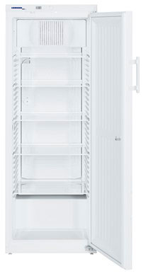 Armario frigorífico estático para laboratorio ATEX 95 +2ºC/+10ºC. LIEBHERR. Modelo: LKexv 3600. Cap. bruta útil (l): 360/335. Color carrocería/tapa: Blanco. Potencia (W): 150. Organización: 5 estantes regulables