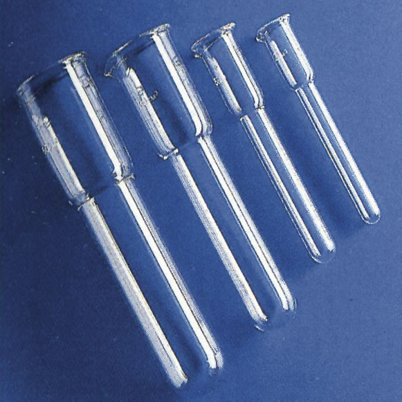 Homogeneizador de vidrio cilíndrico, pistón de PTFE y tubo de vidrio para ensayos bioquímicos. Cap. (ml): 2. Largo total (mm): 230. Pistón: 8x120