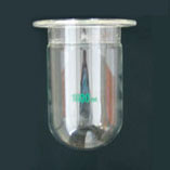 Matraz reactor cilíndrico de vidrio fondo redondo platina plana. Capacidad (ml): 500. Ø Boca (mm): 100