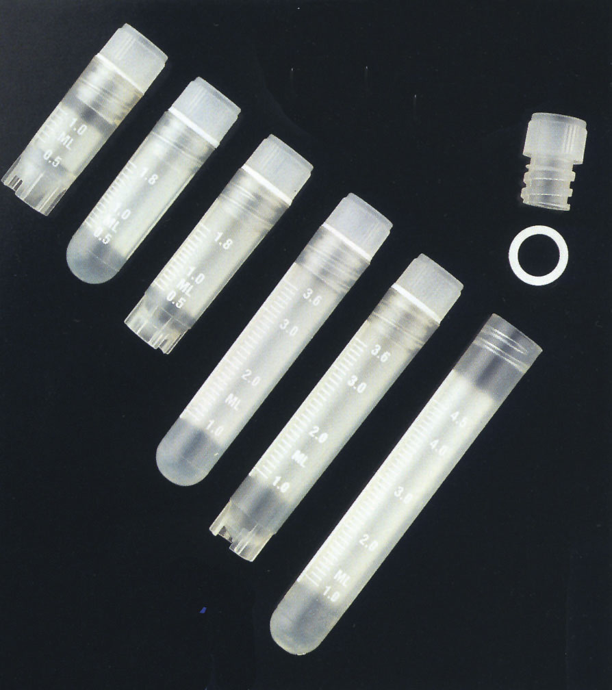 Criovial estéril con rosca interna. DELTALAB. Volumen (ml): 1,2. Criovial 12,5x43 mm. Con faldón