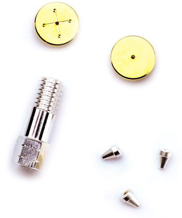 SGE. Kit Ferrulas SilTite™ Metal. Para Inyectores Split / Splitless (Starter Kit B). Ø int. columna: 0,1-0,25mm. Ø int. ferrula: 0,4mm