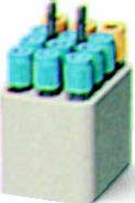 Adaptador. J.P. SELECTA®. Accesorio para cabezal oscilante 0197000745. Centrífugas Macrotronic-BLT y Macrofriger-BLT. Vol. máx.: 4 adaptadores (ml): -. Cap. tubos por adaptador: 12 tubos de extracción de sangre con tapón. Øxlargo (mm): 13x75. Vel. máx. (rpm): 5000. R.C.F. máx. (xg): 4615