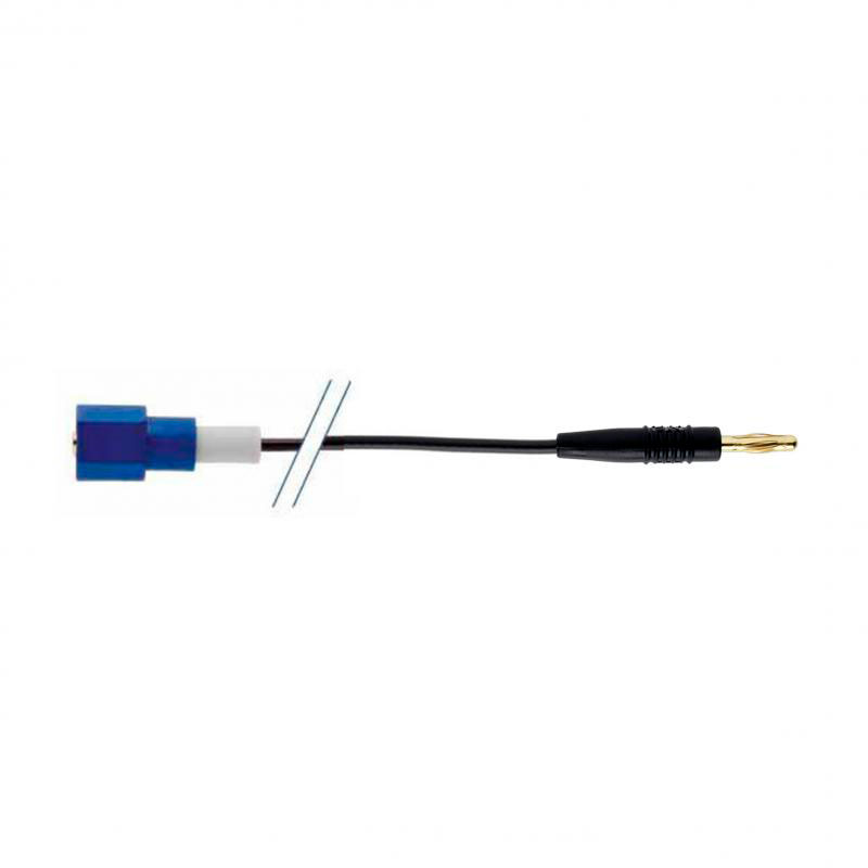Cable AS7/1M/banana 4 mm de diámetro y 1 metro de largo, para electrodos de referencia. LABPROCESS