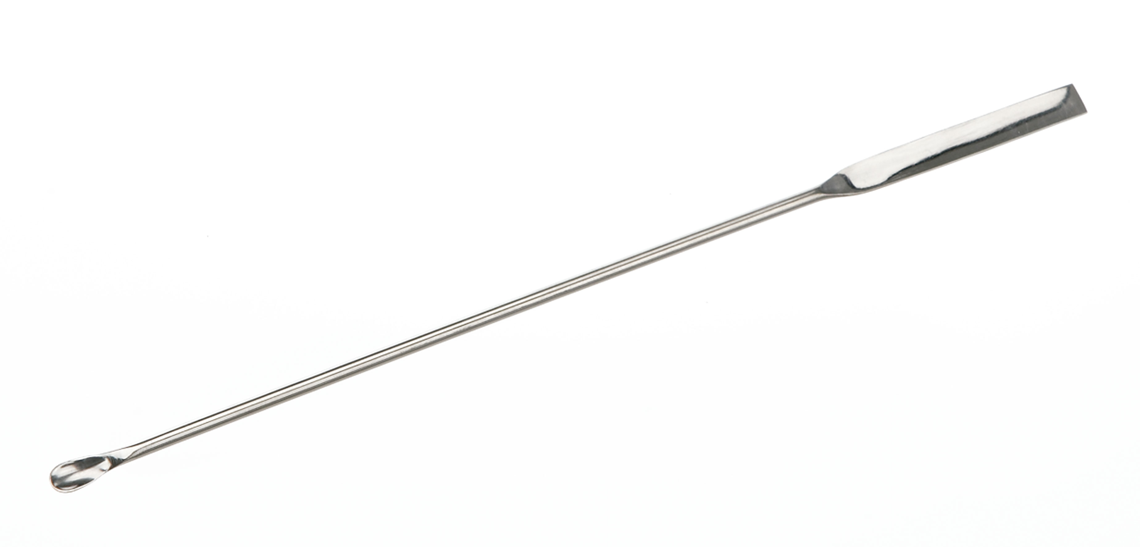 Micro cuchara-espátula. Tipo: Forma de cuchara. Tamaño (mm): 5x200. Espátula (mm): 5x45. Cuchara (mm): 5x9
