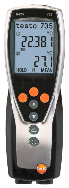 Instrumento de medición de temperatura con 3 canales testo 735-2. TESTO.