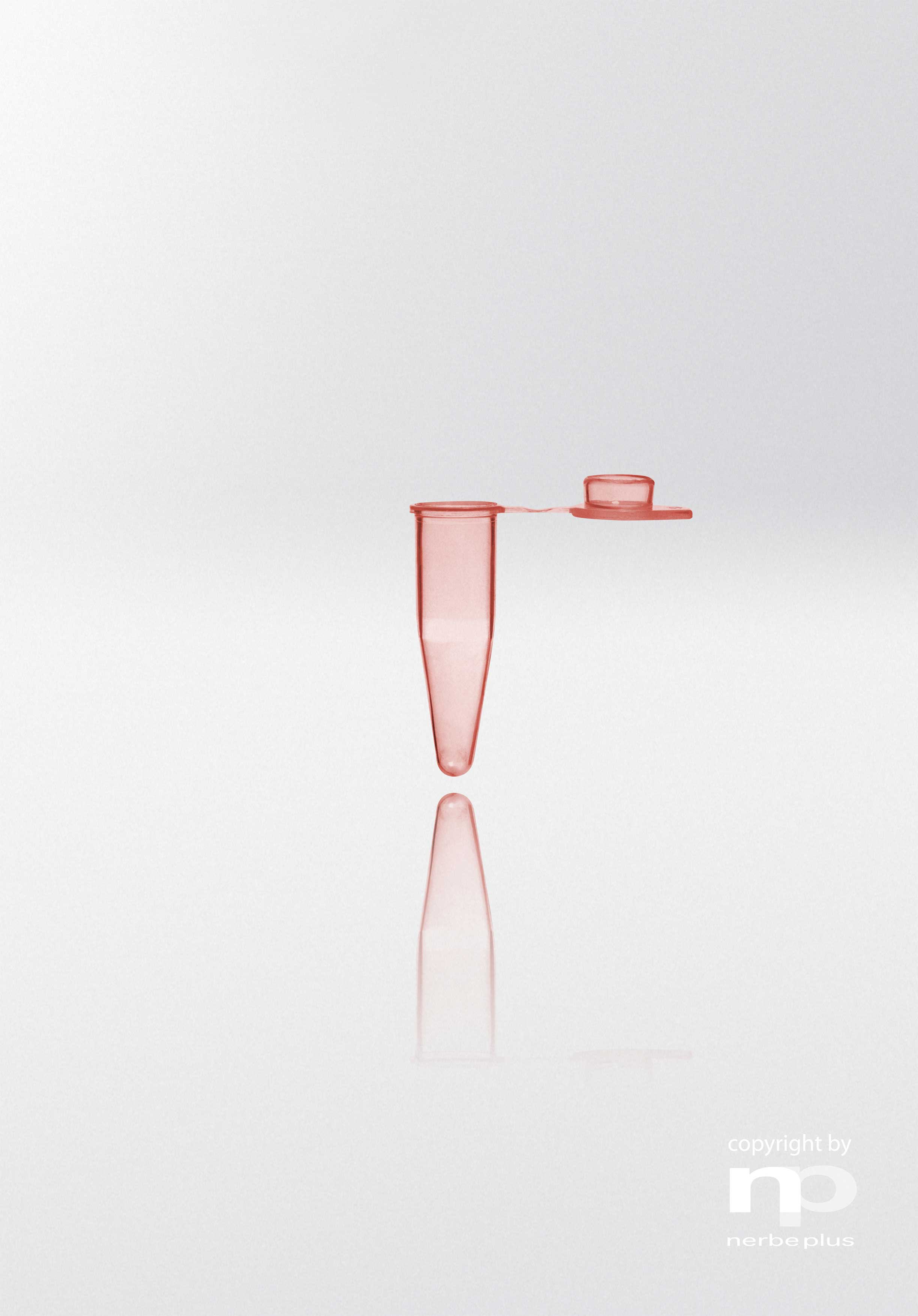 Tubos para PCR. NERBE-PLUS. Capacidad (ml): 0,2. Resist. centrif. (g): 20000. Tapón: Plano. Color tubo/tapón: Rojo/Rojo. Esterilidad: PCR Ready. qPCR: Sí