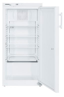 Armario frigorífico estático para laboratorio ATEX 95 +2ºC/+10ºC. LIEBHERR. Modelo: LKexv 2600. Cap. bruta útil (l): 260/247. Color carrocería/tapa: Blanco. Potencia (W): 100. Organización: 4 estantes regulables
