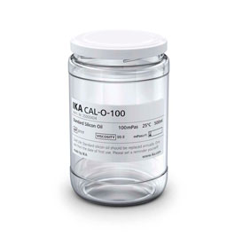 Modelo: CAL-O-100. Descripción: Patrón de aceite de silicona, 100 mPas, 25 ?, 500 ml. IKA®. Accesorio para viscosímetros Rotavisc