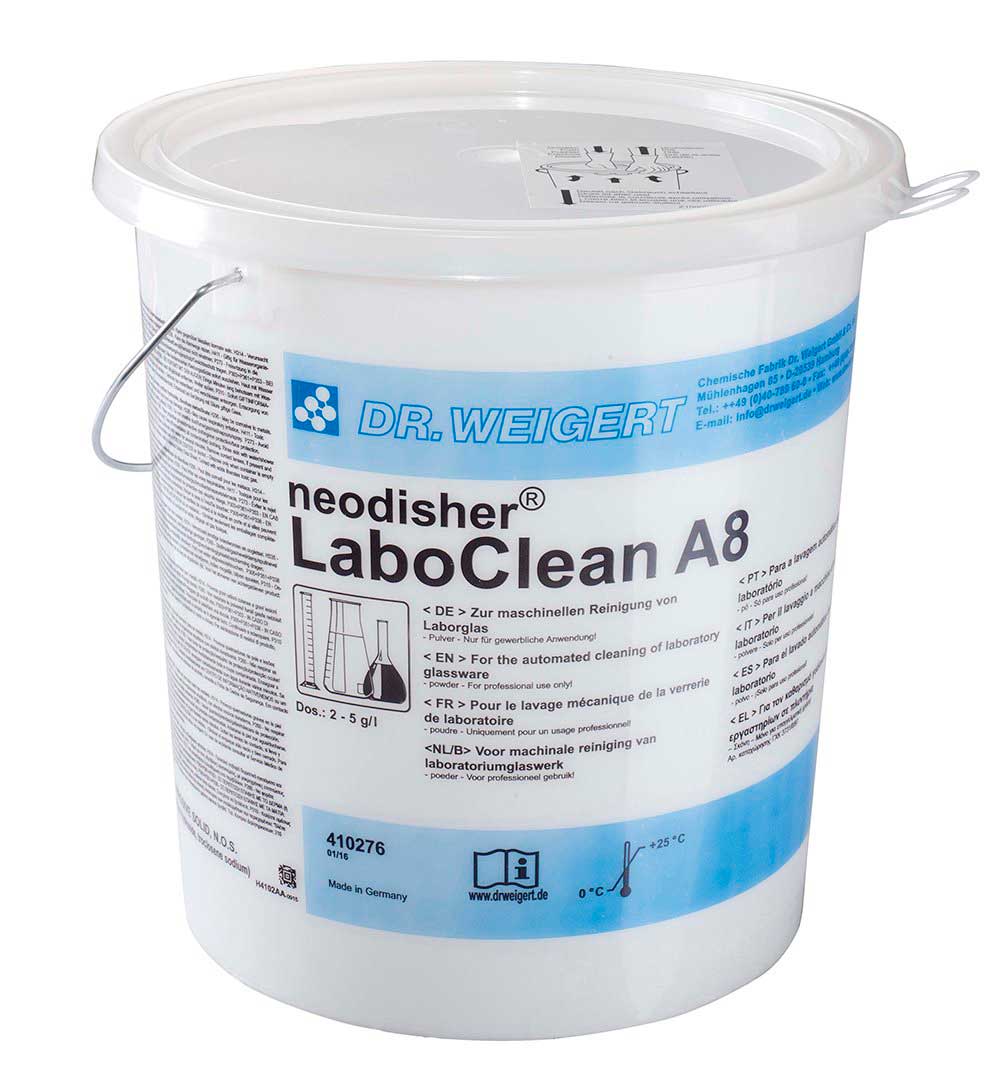 Detergente alcalino en polvo para lavado automático LaboClean A 8