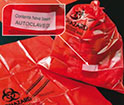 Bolsas en PP de color rojo para la esterilización al autoclave