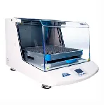 Shaker Incubator SKI. ARGOLAB. Model: SKI 8. Capacity (L): 8. Speed range (rpm): 40-300. Refrigeration: No. Temperature range (ºC): +5 about room temperature to 60