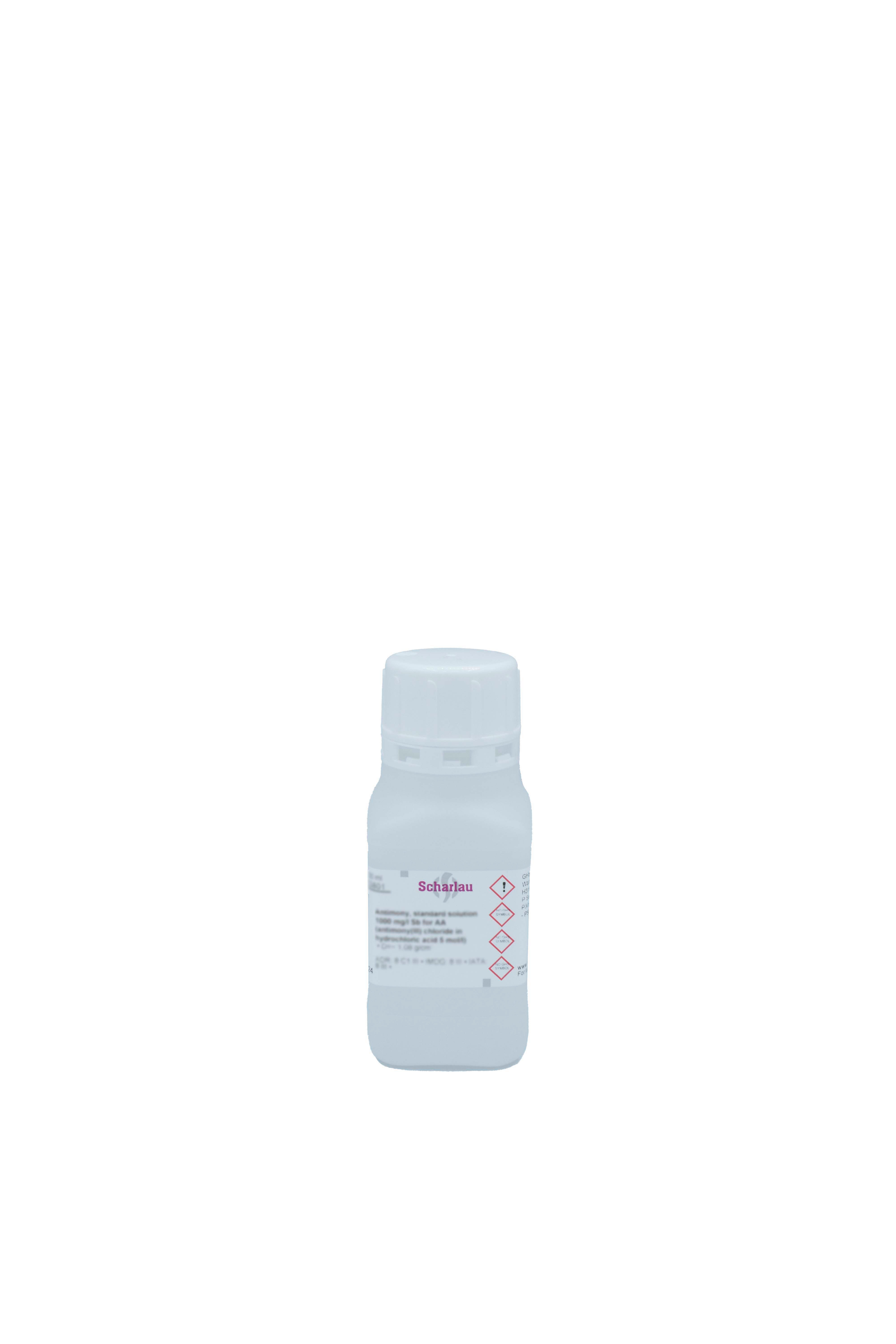 Antimonio, solución patrón 1000 mg/l Sb para AAs (antimonio(III) cloruro en ácido clorhídrico 5 mol/l)