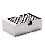 Bloque de aluminio PCR-W96-V002-A Block para placa de PCR de 96 pocillos (0,2 mL). VELP®. Dimensiones pocillo (ØxPr., mm): 6,6x15,5. Accesorio para Termorreactor ECODryBlock System