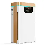 PURIFIAIR.488 Air purifier. ASECOS. Rated power (5 level): Sleep mode 10 W to turbo mode 85 W. Noise level (5 settings): =38.0 dB. Quantity of purified air: 488 m³/h. Weight (kg): 11.3. Dim. WxHxD (mm): 400x640x230