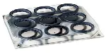 Adaptador para 9 Erlenmeyer de 100 ml. Accesorio para Unimax 1010/Duomax 1030/Polymax 1040 y Promax 1020. HEIDOLPH
