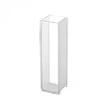 Macro cells. Type: Quarz. Lid/PTFE cap: Lid. Path length (mm): 10. Inside width (mm): 10. Dim. HxWxD (mm): 12.5x45x12.5