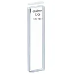 Macro cella. HELLMA®. Tipo: 100-QS. Lid: vetro. Light path (mm): 1. Dim. WxHxD (mm): 12,5x45x3,5. Volume (µl): 350