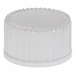 Tapón sin agujero, rosca 13-425 para vial para almacenar muestras. DWK. Material: Blanco urea con junta PTFE