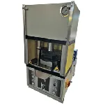 Prensa MIGNON SS. NANNETTI. Motor (Kw): 2. Potencia (ton): 40. Diámetro pistón: 150. Presión máx. (bar): 227. Dimensiones An x Al x Pr (mm): 700x890x710. Peso (Kg): 242