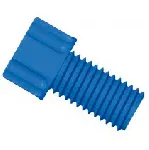 Gripper conector PP 1/4'-28 for 1/16' D.E. Blue. DIBA OMNIFIT