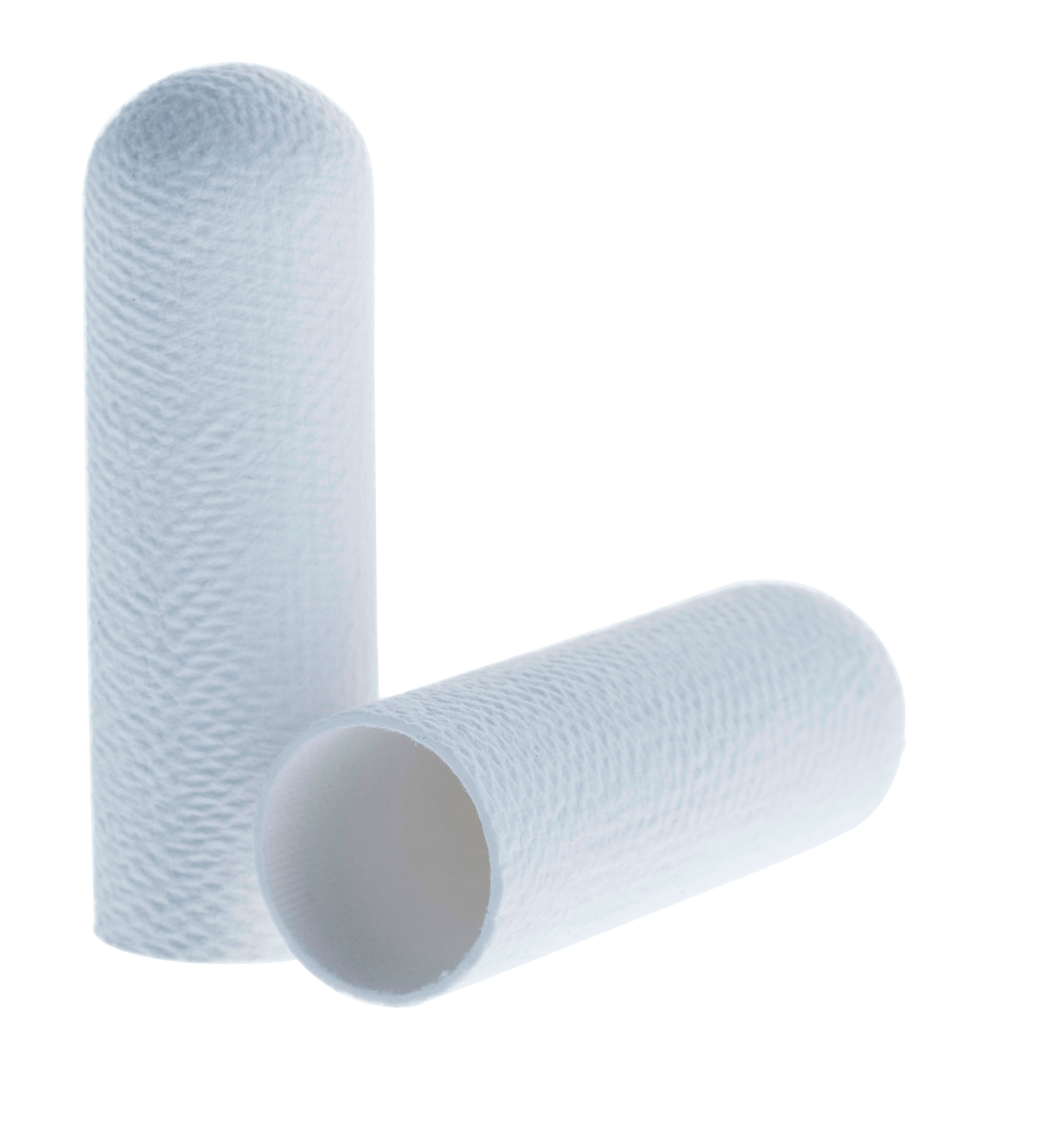Cellulose extraction thimbles for Soxhlet extraction. SCHARLAU. Standard cellulose cartridge. Dim. Øxlength: 28x120mm. Particle retention in liquid: Nom. 8-15 microns