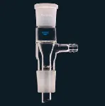 Delivery adapter, straight, with suction tube. SCHARLAU. Cone: 29/32. Socket: 29/32