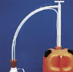 Polypropylene blocked pump to prevent vapour escapes. BÜRKLE