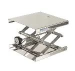 Stainless steel Lab-Jacks. Lab-Jack. Size (mm): 100x100. Elevator height (mm): 55 to 120. Dynamic max. capacity (Kg): 5. Static max. capacity (Kg): 10