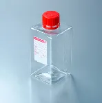 Sterile bottle, narrow neck, with thiosulfate. Capacity (mL): 500. Material: PET body; HDPE cap. Cap diameter (mm): 35. Mouth diameter (mm): 31. Color: transparent body, red cap. Sodium thiosulfate concentration: 20 mg/L
