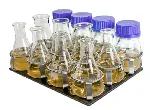 Platform with spring clamps for 12 x 100-150 ml flasks. Dim. (mm): 250x190. GRANT. Accessory. PSU-10i Orbital platform shaker, ES-20 Orbital shaker incubator and CPS-20, Orbital platform CO2  shaker