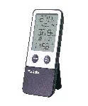 Thermohygrometer with clock. TRACEABLE. Temperature range (ºC): 0.0 - 50.0. Resolution (°C): 0.1. Accuracy (ºC): ±1. Relative humidity range (%): 20 -90. Resolution (%): 1. Accuracy (%): ±5 (mid-range), 8 (otherwise). Dimensions WxHxD (mm): 5.7x1.3x10.8.Scope of delivery: Hygrometer, hook and loop tape, AAA batteries, recalibration reminder magnet, quick start guide, and Traceable® certificate.