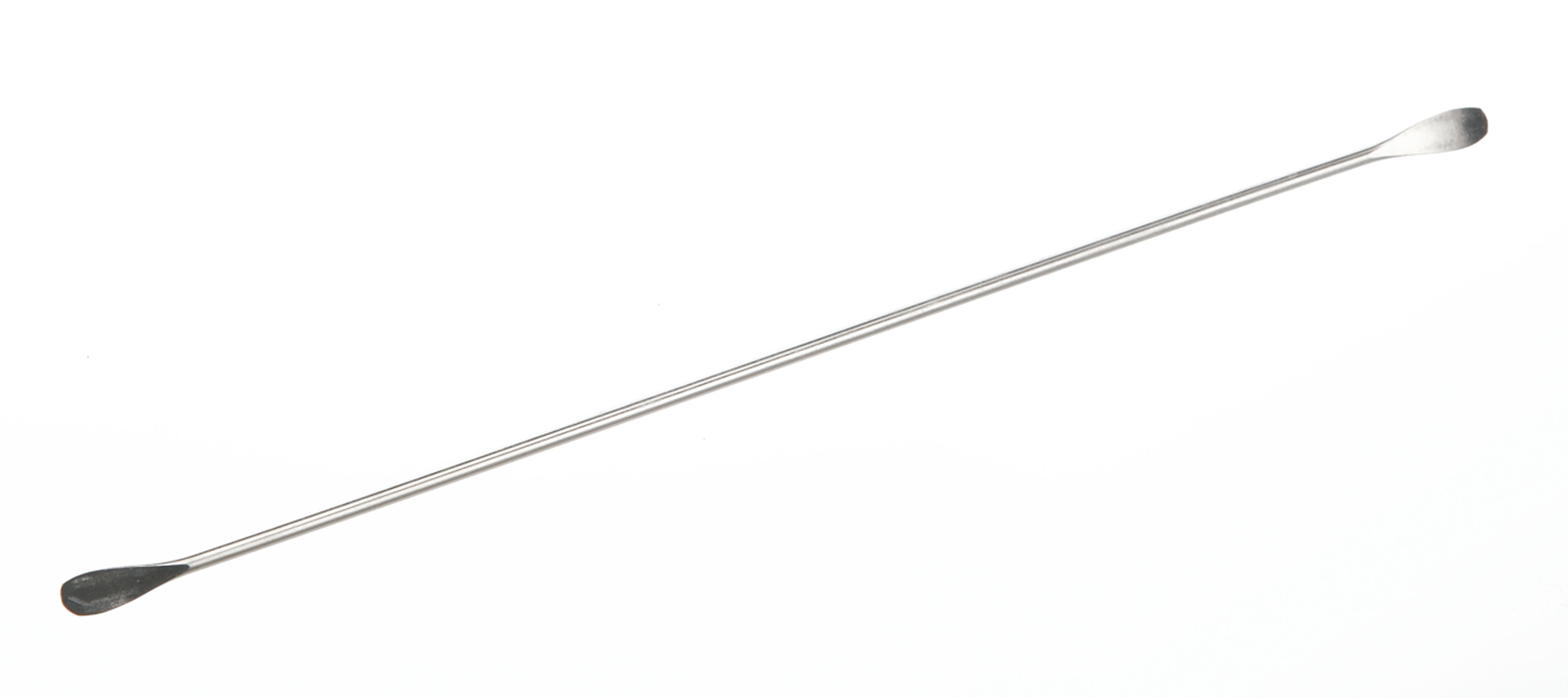 Double spatula, spoon shaped. Length/Width (mm): 5x185