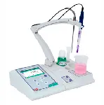 Benchtop pHmeters PH 80 PRO. XS. Magnetic stirrer with arm. Electrode: without electrode. Temperature probe, cable AS7/BNC , pH 7 and pH 4 buffer solutions. Datalogger, Datalink software. USB keyboard. Measurement range: pH -2.00 to 20.00. Temp. -20 to 130.0 ºC. mV ± 2000 mV. ISE 0,001 to 19999 ppm.