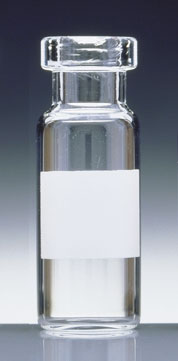 Vial 12x32mm 2ml para encapsular, boca ancha. NATIONAL SCIENTIFIC. Material: Vidrio transparente con zona de escritura