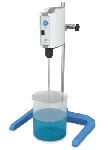 PW Overhead stirrer 80-260V/50-60Hz. VELP®. Speed (rpm):up to  1200. Stirring volume (l): Up to 70. Viscosity (mPas): Up to 10000. Material: Technopolymer and aluminum epoxy. Power (W): 190. Weight (Kg): 2,9. Dim. WxHxD (mm): 80x230x196