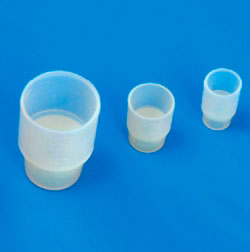 Tapón septum para tubos y matraces. KARTELL. Medida (mm): 7,1. Material: Silicona