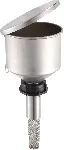 Stainless steel safety funnel for plastic canisters. RÖTZMEIER. Standard model. DIN: 50. Height (cm): 12,5