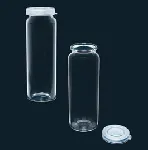 Vial with Rolled Rim, capacity 30 ml 75x28 mm, AR-glass. With PE snap-on lid, seals tightly.