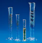 Graduated measuring cylinder, tall form, PMP. KARTELL. Capacity (ml): 25. Graduation (ml): 5. Subdivision (ml): 0,5. Tolerance (ml): +/- 0,5. Ø (mm): 18,5. Height (mm): 195. Material: PMP (TPX®)