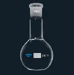 Flask, ground mouth, flat bottom, long neck. Capacity (ml): 500. Socket: 29/32. SCHARLAU