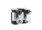 LABOPORT vacuum pump system. KNF. Model: SR 820 G. Flow (m3/h): 1.2. Final vacuum (mbar abs.): 6.0. Dim. WxHxD (mm): 282x234x260. Weight (kg): 10.7. Comprising chemically resistant diaphragm vacuum pump, base plate and two separator flasks on suction and pressure side