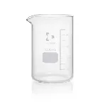 Vaso de precipitado, forma baja, pared gruesa, graduado, vidrio borosilicato. DURAN. Cap. (ml): 2.000. Ø (mm): 135. Altura (mm): 195