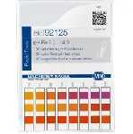 pH test strips, pH-Fix 7.0 - 14.0. MACHEREY-NAGEL. Measuring range (visual): 7.0 - 7.5 - 8.0 - 8.5 - 9.0 - 9.5 - 10.0 - 10.5 - 11.0 - 11.5 - 12.0 - 12.5 - 13.0 - 13.5 - 14.0. Measuring range with QUANTOFIX® Relax: 7.0 - 13.5. Pack of 100 sticks 6 x 85 mm