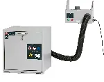 Extractor con control de flujo: para montaje en la pared, para armarios bajos. ASECOS. Ventilación/extracción de armarios para productos químicos. Velocidad (rpm): 2400. Nivel sonoro (dB): 35. Dim. AnxAlxPr (mm): 200x200x400. Peso (Kg): 11