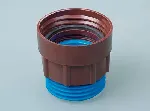 Pump-it® pump. BÜRKLE. Adapter for inner thread of container. Thread DIN71 (brown/blue)