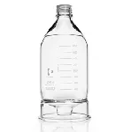 Frasco de depósito HPLC de fondo cónico. DURAN®. Capacidad (mL): 2.000. Rosca (GL): 45. Diámetro (mm): 145. Altura (mm): 309
