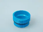 Pump-it® pump. BÜRKLE. Adapter for outer thread of container. 2' thin thread, for metal drums (blue)