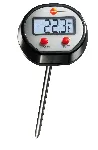  Mini Insertion Thermometer Up To 150 °C Length 133 mm with Protective Sleeve for Sensing Probe Clear Display Batteries . Testo
